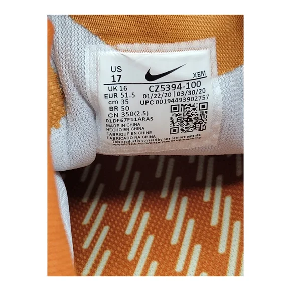 NEW Nike Air Zoom Pegasus 37 “Texas Longhorns”- Size 17 Men Nike Air Zoom Pegasus 37 Texas for Sale | Authenticity  main image 3